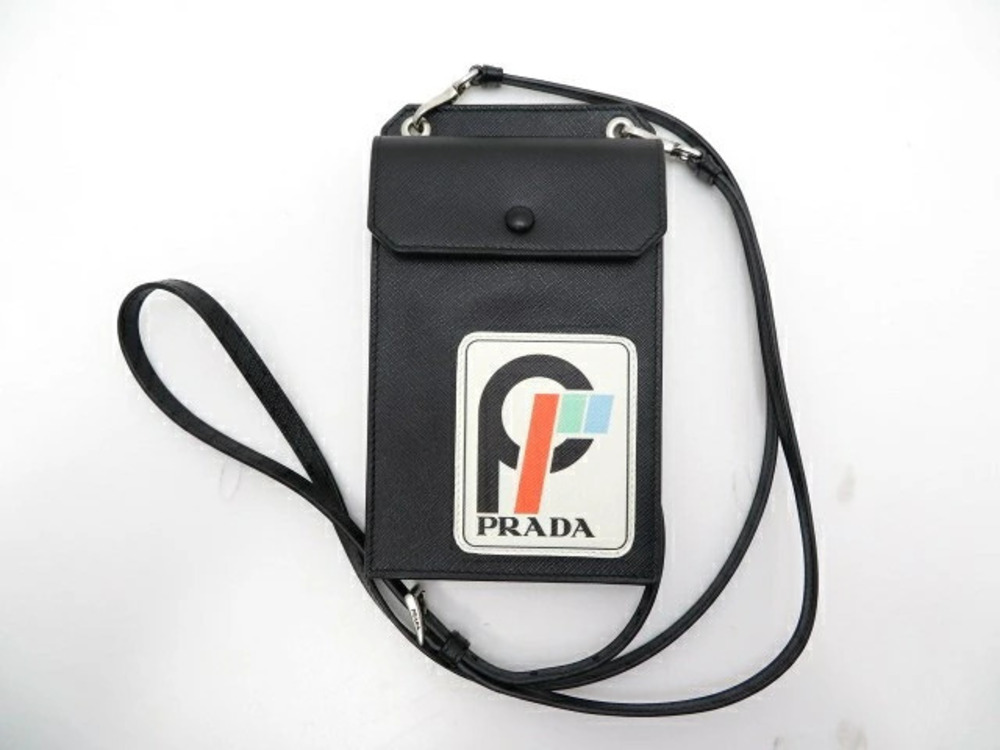 Prada bag shoulder Saffiano leather black